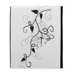 Vector ivy swirl branch girly chic floral nature iPad folio case