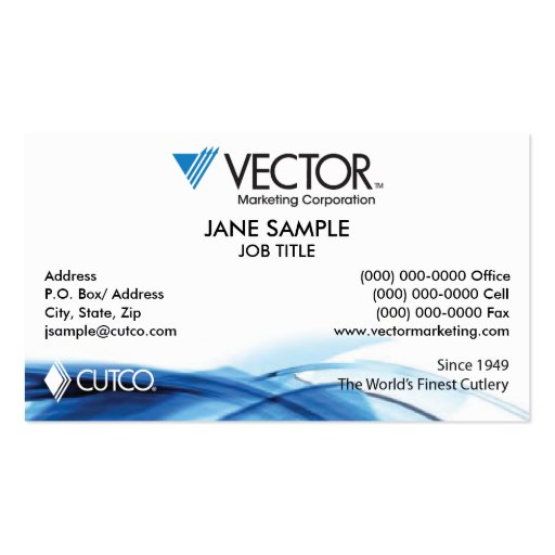 Vector Marketing Business Card