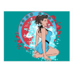 Vector Pin-Up Postcard