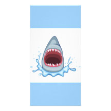 vectorstock_383155 Cartoon Shark Teeth hungry Personalized Photo Card