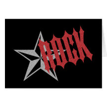 Vedette du rock cartes de vœux