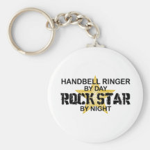 Vedette du rock de sonnerie de clochette par nuit porte-clés