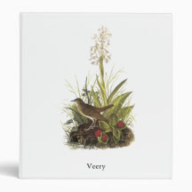 Veery, John Audubon Vinyl Binder