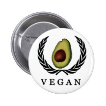 Vegan avocado button