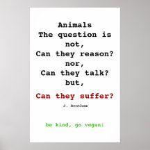 Vegan Bentham Posterdruck