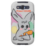 Vegan bunny with carrot Samsung Galaxy Case casemate cases