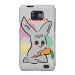 Vegan bunny with carrot Samsung Galaxy Case