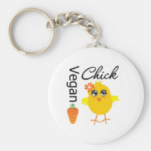 Vegan Chick 2 Keychains