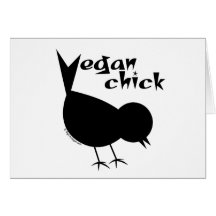Vegan Chick Greeting Card