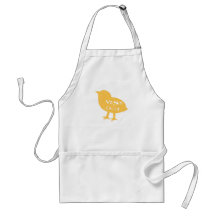 Vegan Chick yellow Apron