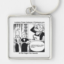 Vegan Film Awards Funny Gifts & Cards Keychain