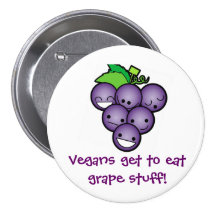 Vegan Grapes Pin