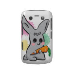 Vegan grey bunny with carrot BlackBerry Bold Case casemate cases