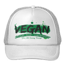 Vegan Peace Love Compassion Hats