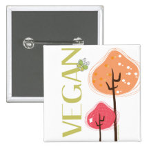Vegan Pinback Button