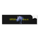 VEGAN SEALS LOGO bumper stickers