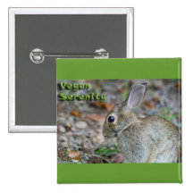 Vegan Serenity Bunny Pin