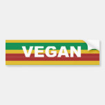 Vegan Stripes Rasta Bumper Sticker