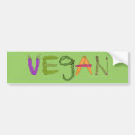 Vegan Veggies Vegetable Lovers Bumper Sticker