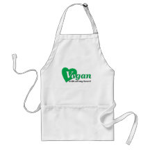 Vegan with all my heart aprons