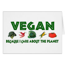 Vegans For The Planet Greeting Card
