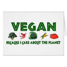 Vegans For The Planet Greeting Card