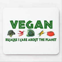 Vegans For The Planet Mouse Pad