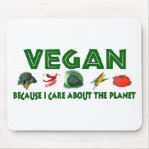 Vegans For The Planet Mouse Pad