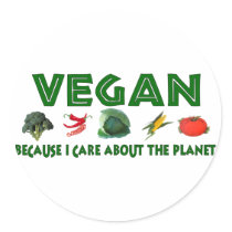 Vegans For The Planet Sticker