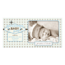 Vegas Baby Boy Photo Card