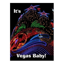Vegas Baby! post card