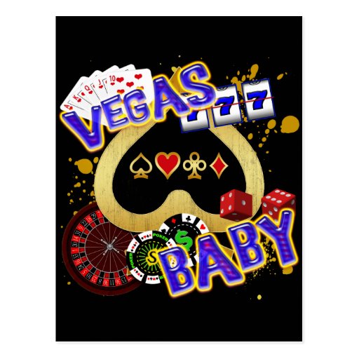 VEGAS BABY POST CARDS