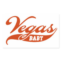 Vegas Baby Rectangle Sticker