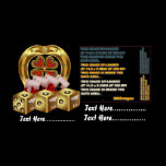 Vegas Casino Mojo Fast Luck View Notes 60"X34" posters