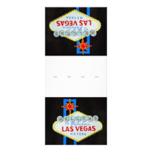 Vegas Casino party place setting Custom Rack Cards