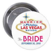 Vegas Destination Wedding THE BRIDE button