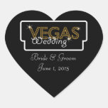 Vegas Lights Black Wedding Stickers