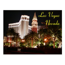 Vegas Nights Postcard