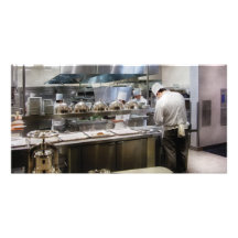 Vegas - Paris - The chefs at the Eiffel Tower Personalized Photo Card