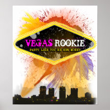 Vegas Rookie Pink Print