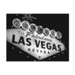 Vegas Sign B&W Postcard