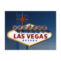 Vegas Sign Dusk Post Cards