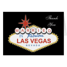 Vegas theme Thank You Card