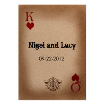 vegas wedding invites business card