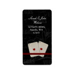vegas wedding ,return address label