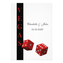 Vegas wedding save the date announcement