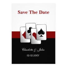 Vegas wedding save the date announcement
