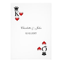Vegas wedding save the date announcement