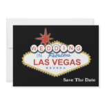 Vegas wedding save the date announcement