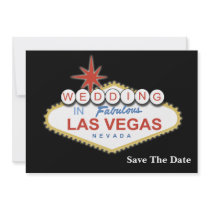 Vegas wedding save the date announcement